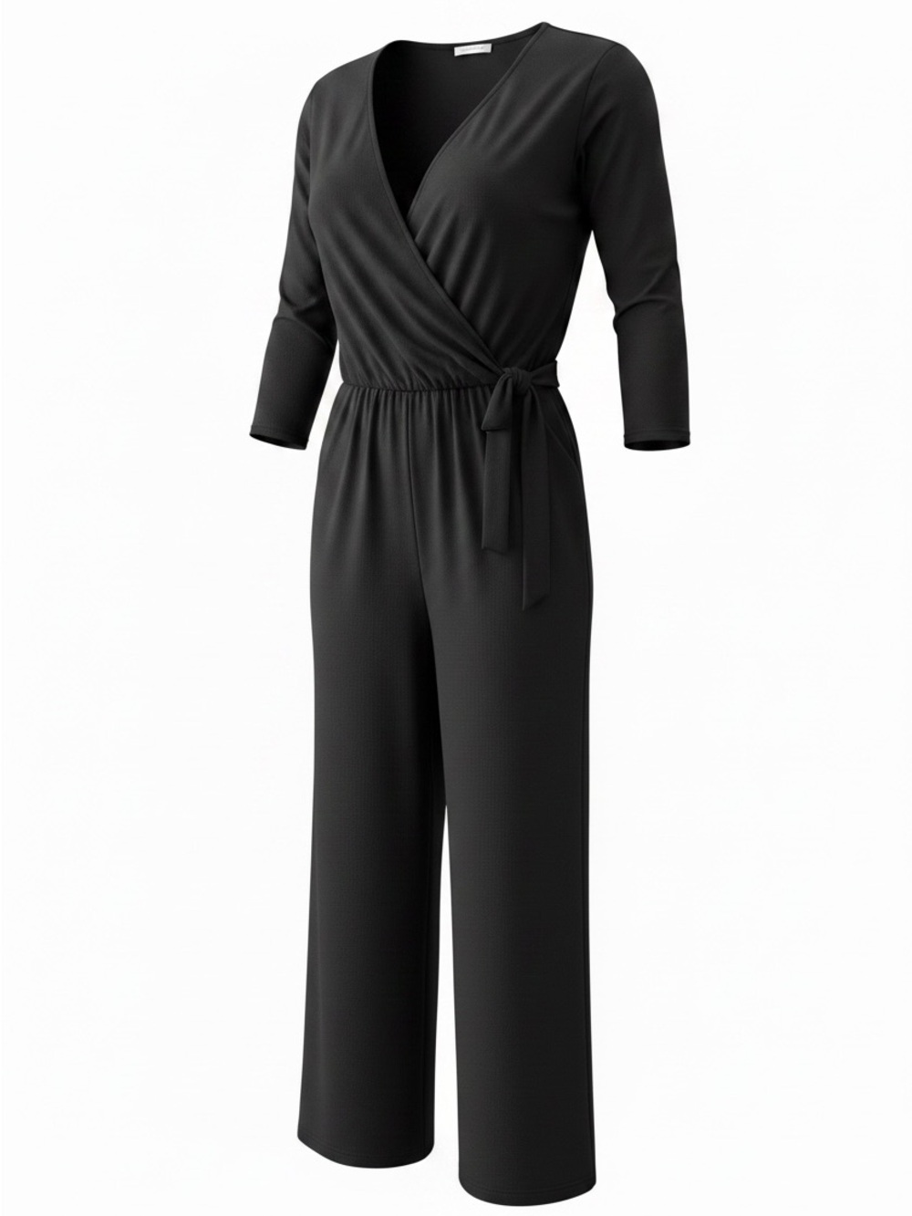 Annalee + Hope  Black Wrap Jumpsuit Size Small